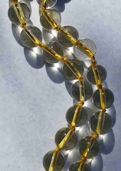 Amethyst-Citrin-Mala – Bild 7
