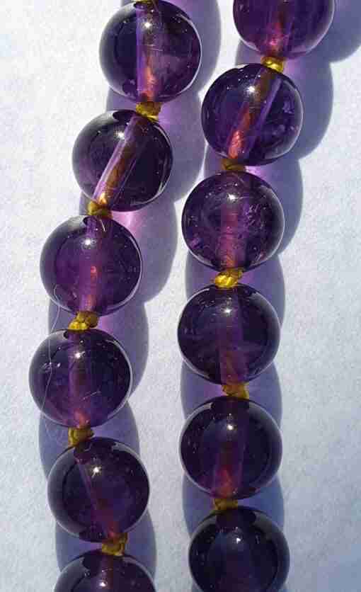 Amethyst-Citrin-Mala – Bild 9