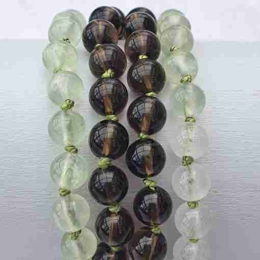 Milchquarz-Prehnit-Rauchquarz-Mala – Bild 2