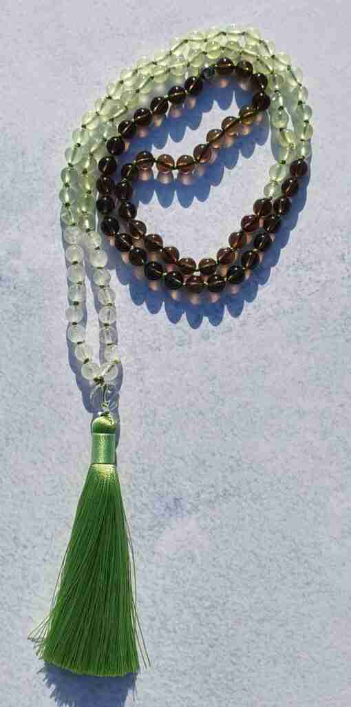 Milchquarz-Prehnit-Rauchquarz-Mala