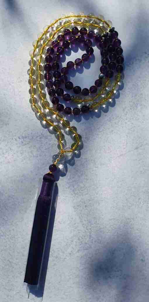 Amethyst-Citrin-Mala