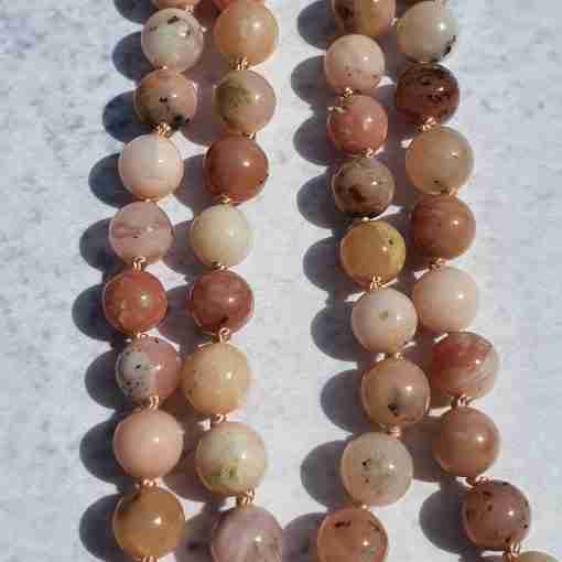 Rosafarbene Opal-Mala – Bild 8