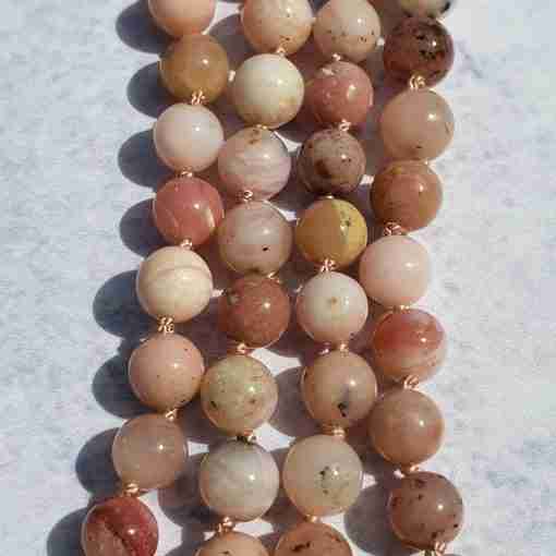 Rosafarbene Opal-Mala – Bild 9