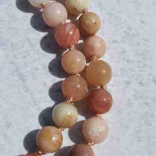 Rosafarbene Opal-Mala – Bild 12