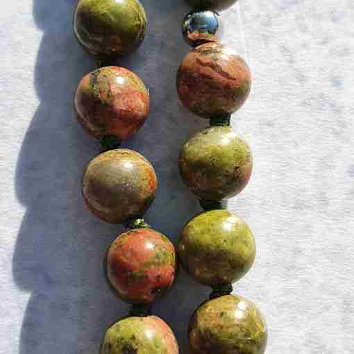 Unakit-Mala mit einem Unakit-Blatt + Armband – Bild 12