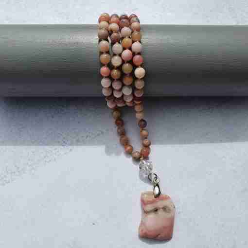 Rosafarbene Opal-Mala – Bild 13
