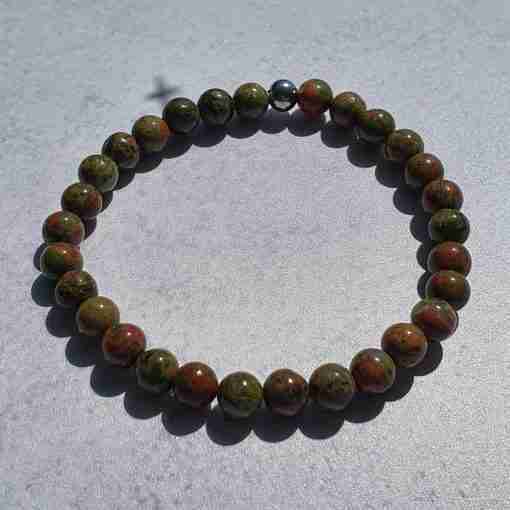 Unakit-Mala mit einem Unakit-Blatt + Armband – Bild 17