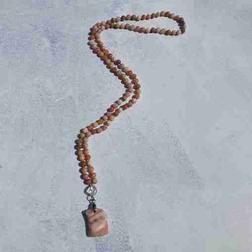 Rosafarbene Opal-Mala – Bild 3