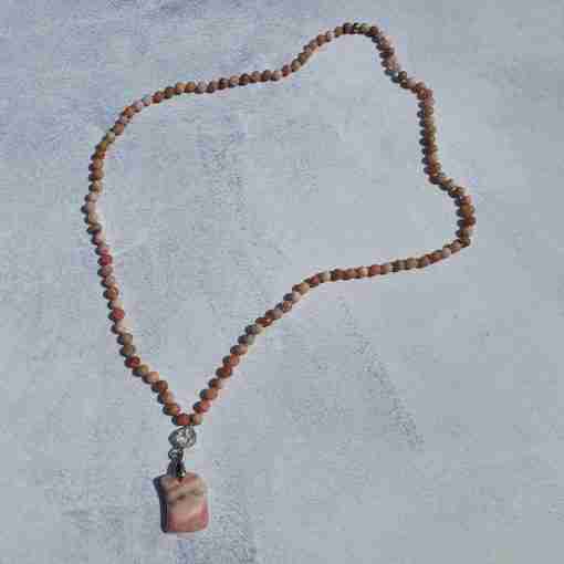 Rosafarbene Opal-Mala – Bild 4