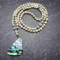Perlmutt-Abalone-Mala + Armband