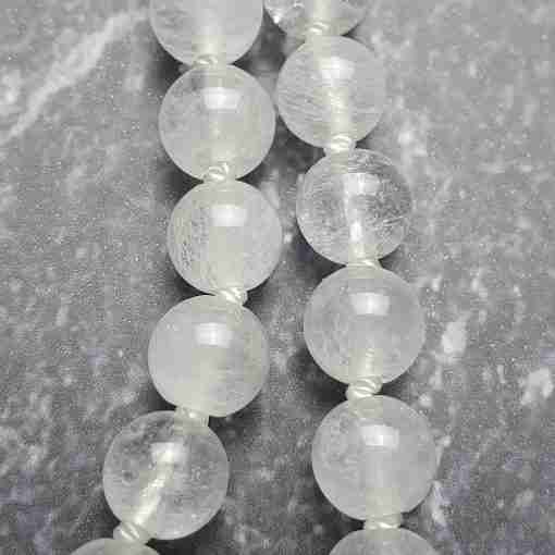 Lepidolith-Rosenquarz-Milchquarz-Mala + Armband – Bild 10