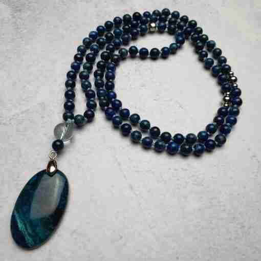 AZURIT CHRYSOKOLL MALA + ARMBAND