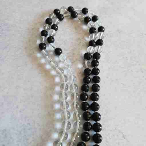 Bergkristall-Schungit-Mala (1) – Bild 9
