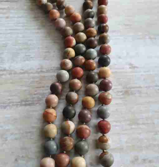 Bunte (polychrome) Jaspis-Mala, matt (1) – Bild 9