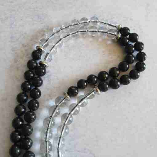 Bergkristall-Schungit-Mala (2) – Bild 9