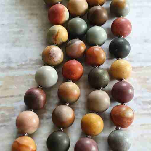 Bunte (polychrome) Jaspis-Mala, matt (1) – Bild 10