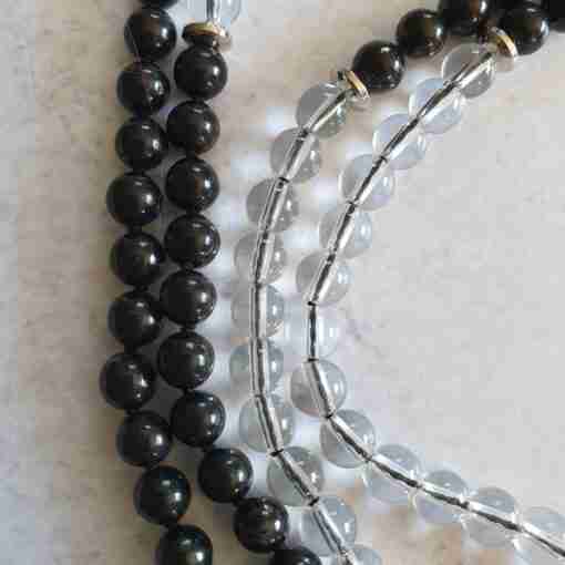 Bergkristall-Schungit-Mala (2) – Bild 10