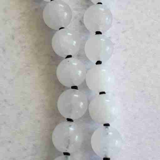 Rote Jaspis-Schneequarz-Schungit-Mala (1) – Bild 10