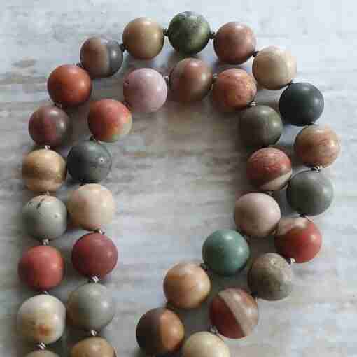 Bunte (polychrome) Jaspis-Mala, matt (1) – Bild 11