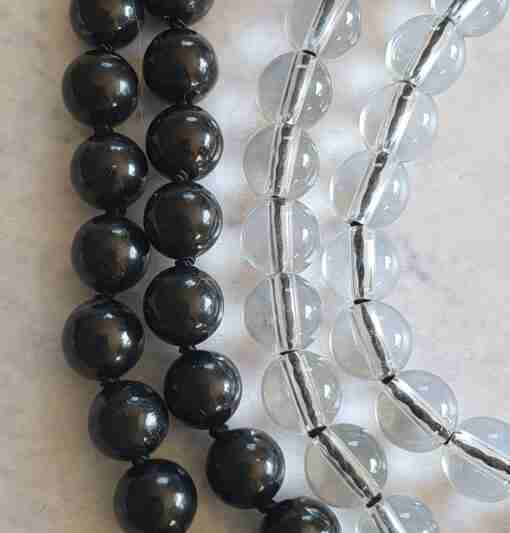Bergkristall-Schungit-Mala (2) – Bild 11