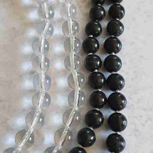 Bergkristall-Schungit-Mala (1) – Bild 12