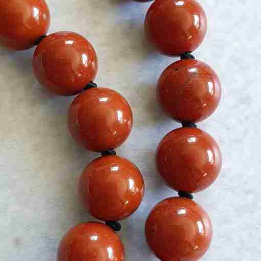 Rote Jaspis-Schungit-Mala (2) – Bild 12