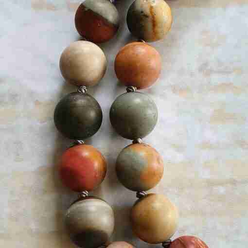 Bunte (polychrome) Jaspis-Mala, matt (2) – Bild 12