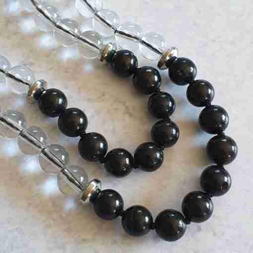 Bergkristall-Schungit-Mala (2) – Bild 13