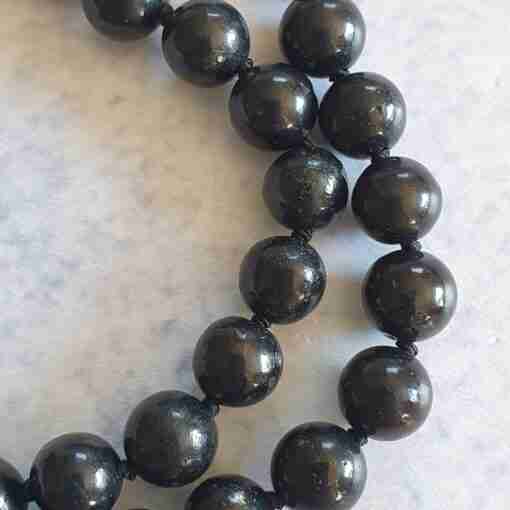 Rote Jaspis-Schungit-Mala (2) – Bild 13