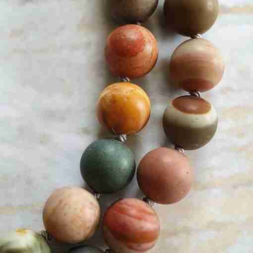 Bunte (polychrome) Jaspis-Mala, matt (2) – Bild 14