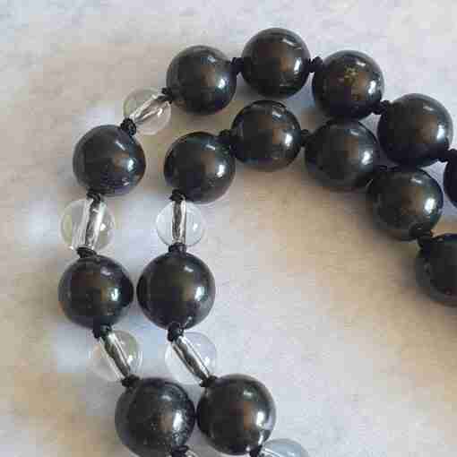 Rote Jaspis-Schungit-Mala (2) – Bild 14