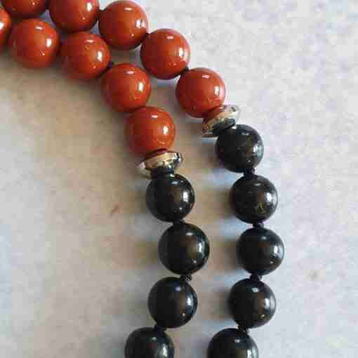 Rote Jaspis-Schungit-Mala (1) – Bild 15