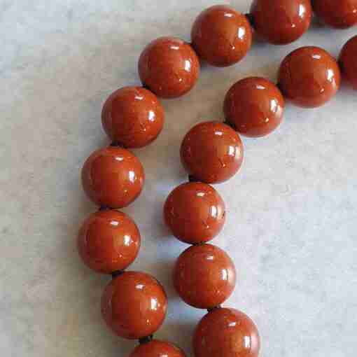 Rote Jaspis-Schungit-Mala (2) – Bild 17