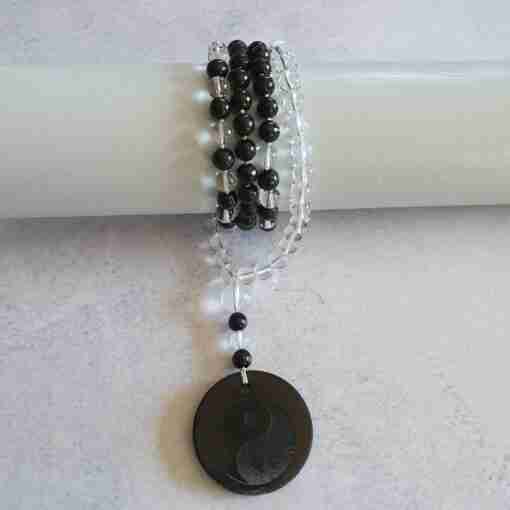 Bergkristall-Schungit-Mala (1) – Bild 18