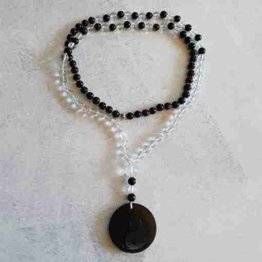 Bergkristall-Schungit-Mala (1) – Bild 3