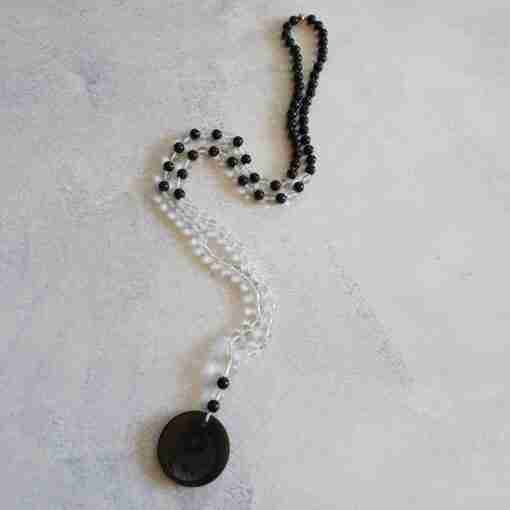 Bergkristall-Schungit-Mala (1) – Bild 4