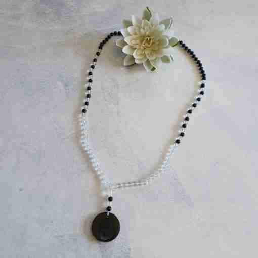 Bergkristall-Schungit-Mala (1) – Bild 5