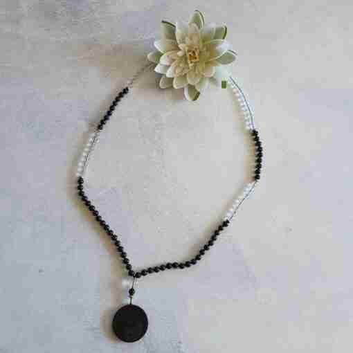 Bergkristall-Schungit-Mala (2) – Bild 5