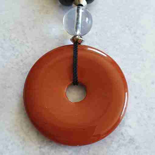 Rote Jaspis-Schungit-Mala (1) – Bild 6