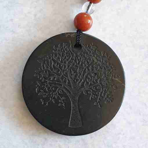 Rote Jaspis-Schungit-Mala (2) – Bild 7