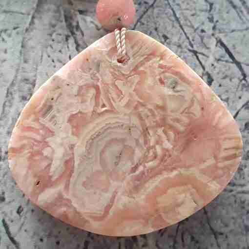 Rhodochrosit-Bergkristall-Mala – Bild 8