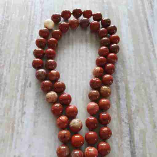 Rote Jaspis-Mala (1) – Bild 9