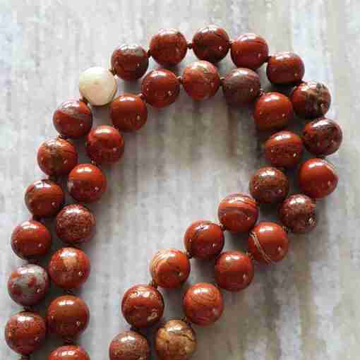 Rote Jaspis-Mala (1) – Bild 10