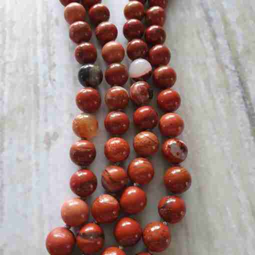 Rote Jaspis-Mala (2) – Bild 10