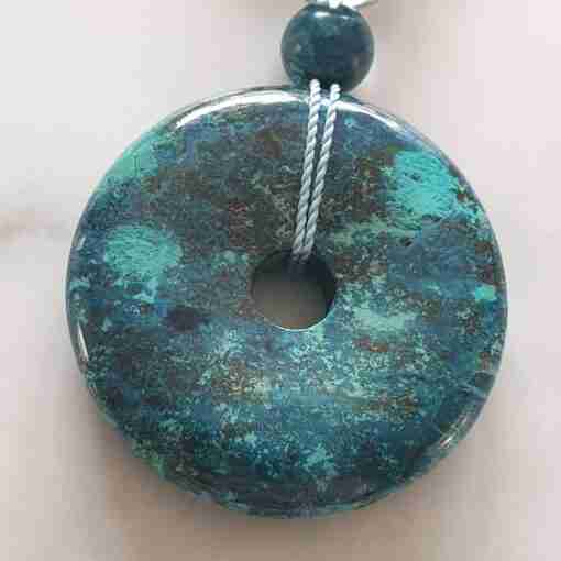 Chrysokoll-Mala + Armband – Bild 10
