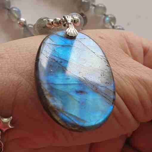 Labradorit-Mala (2) mit Armband – Bild 11