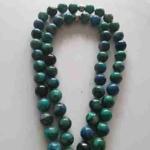 Chrysokoll-Mala + Armband – Bild 11