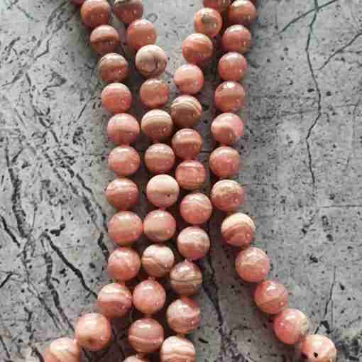 Rhodochrosit-Bergkristall-Mala – Bild 11