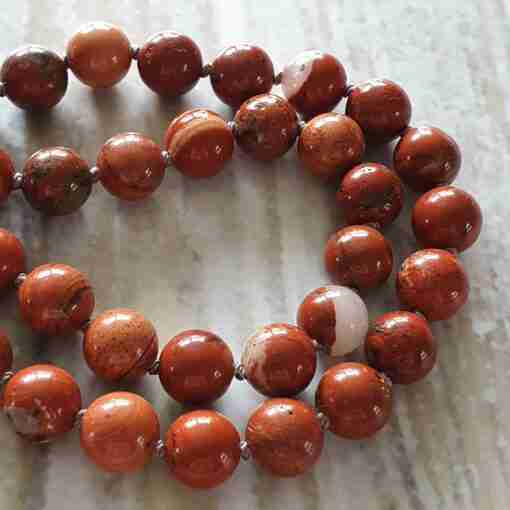 Rote Jaspis-Mala (2) – Bild 11