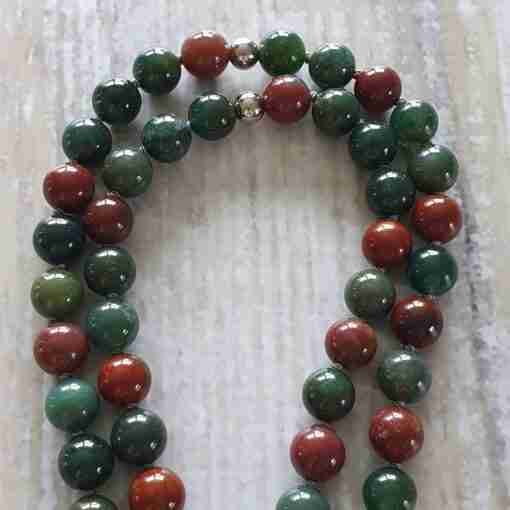 Heliotrop-Mala (4) + Armband – Bild 12